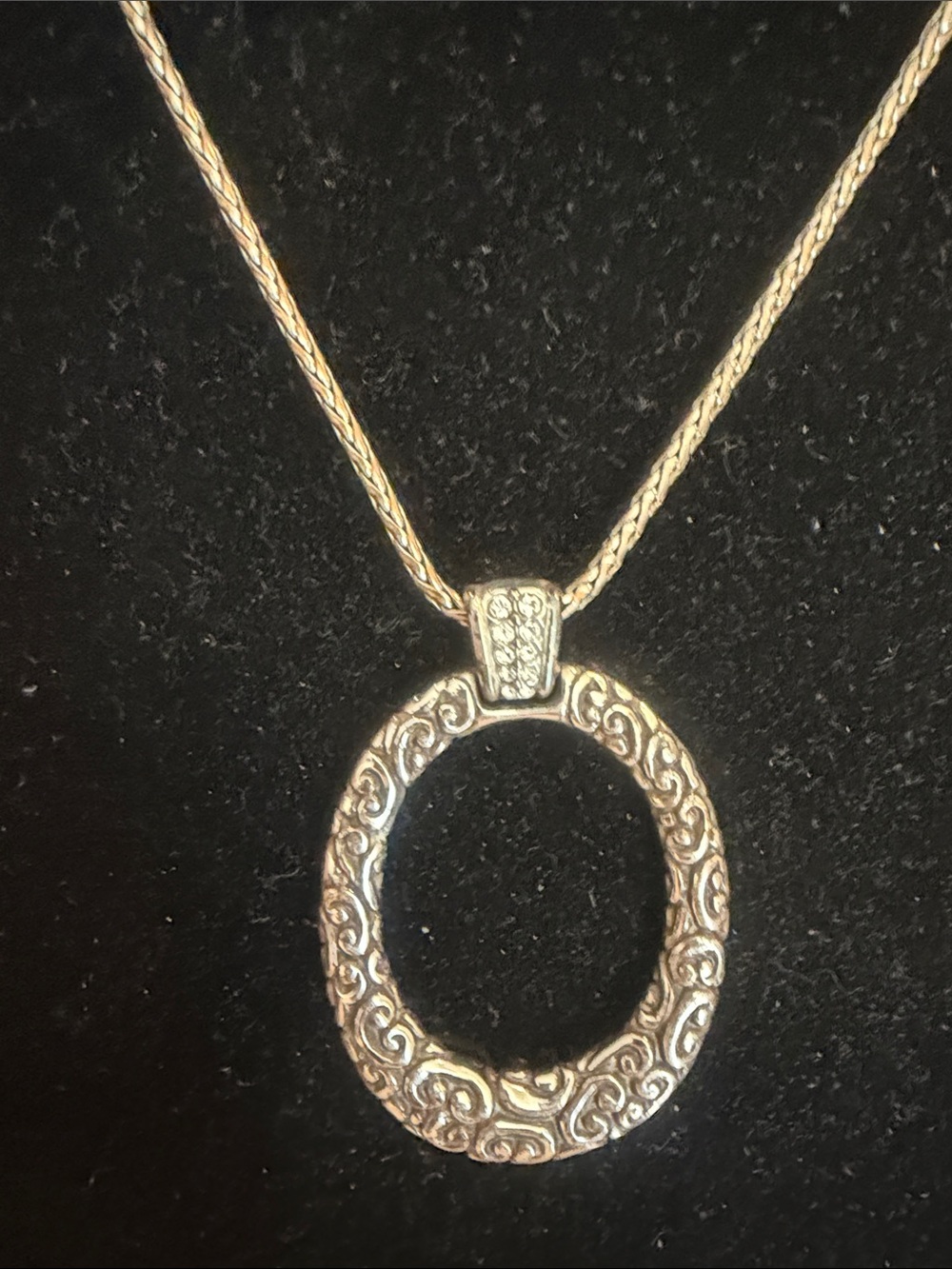 Brighton Ornate Oval Pendant Necklace - Women's Jewelry